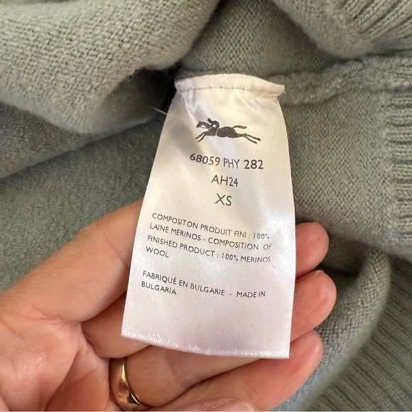 Longchamp wool sweater vest size XS English countryside - Picture 4 of 4